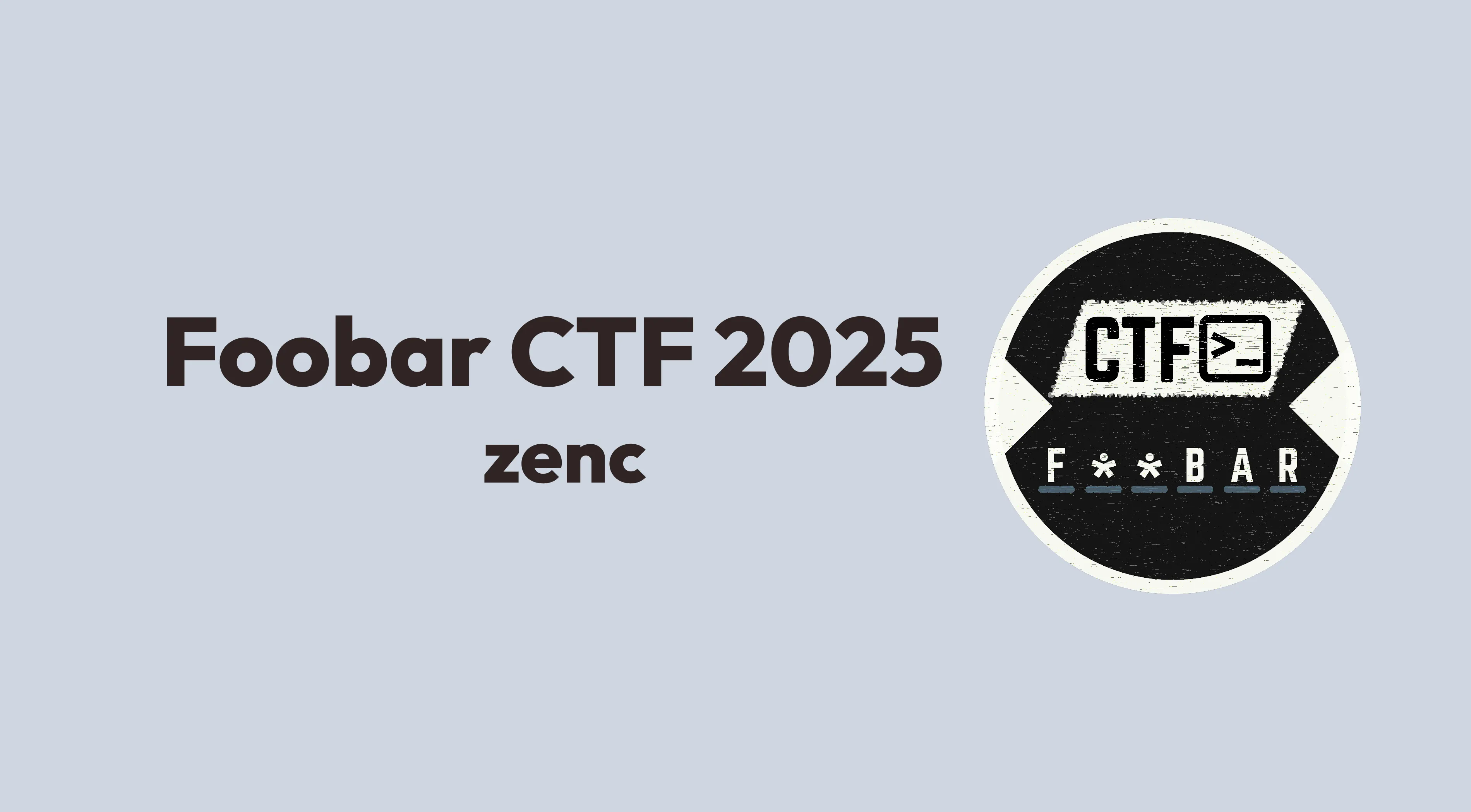 FoobarCTF 2025 - Writeup
